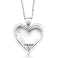 thumbnail image 2 of Gem Stone King 18K Yellow Gold Plated Silver Pendant Round Moissanite (0.10 Cttw), 2 of 5