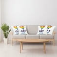 thumbnail image 4 of Ambesonne Rainbow Throw Pillow Cover 4 Pack, Gay Culture Heart, 18", Multicolor, 4 of 5