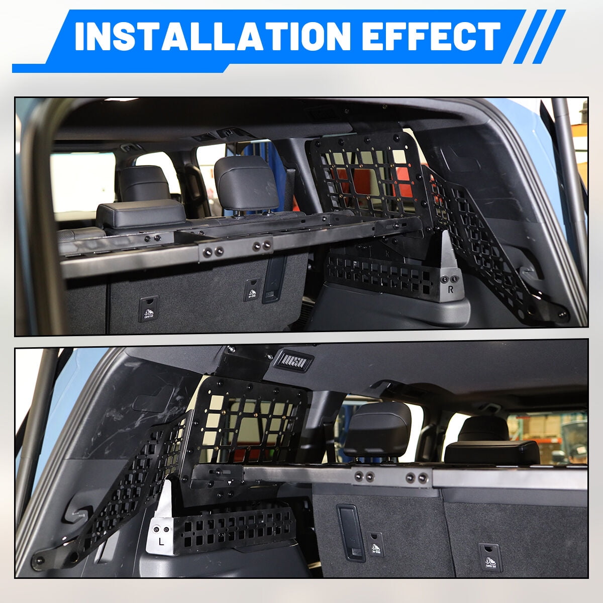 Rear Window Side Panel Compatible with 2024 2025 Toyota Land Cruiser,Steel Rear Window Cargo Organizer Kit