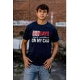 thumbnail image 4 of Zero Days Worked On Car Grease Monkey Men's Graphic T Shirt Tees Brisco Brands L, 4 of 4