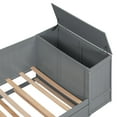 thumbnail image 6 of Triple Tree Wooden Twin Daybed with Trundle, Gray, 6 of 9