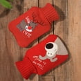 thumbnail image 3 of 1000ml Warm Water Bag Knitted Cover Thickened Water Injection Rubber Soft Cute Plush Hot Water Bottle for Office, 3 of 8