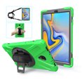 thumbnail image 6 of KIQ Galaxy Tab A 10.5 Case, Heavy Duty Case Cover with Screen Protector for Samsung Galaxy Tab A 10.5 SM-T590 / SM-T595 [Green], 6 of 9