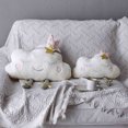thumbnail image 4 of FELTECHELECTR Almohada de nube sonriente, juguete de peluche, muñecos de peluche, cojín para respaldo de sofá, almohada para sofá, hogar, cama, tamaño S, 4 of 7