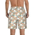 thumbnail image 3 of Naloa Cute Rabbit Floral Men's Beach Shorts, Surfing shorts, Swim trunks, Quick Dry Swim Trunks for Surfing Beach Fun - 3X-Large, 3 of 9