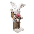 thumbnail image 3 of Figura de conejo de Pascua, decoración de jardín, bonito regalo de Pascua, estatua de conejo de pie para masculino, 3 of 9