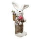 thumbnail image 3 of Estatua de conejo de pie, figura de conejo de Pascua, adorno de escritorio, escultura de decoración de jardín tejida para oficina, sala de estar al masculino, 3 of 8