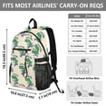 thumbnail image 3 of JIALIOU 14" Laptop Backpack Waterproof Airline Approved Stylish Casual Daypack for Travel Business College Work, Playful Crocodile on Skateboard, 3 of 8