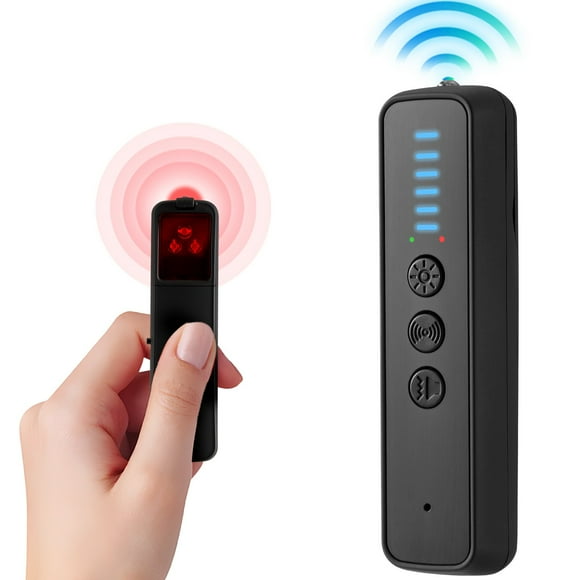 WHEANG Upgraded Detector AI Powered Anti Device Detector Portable RF Scanner For Hotels Travel Home & (Black)