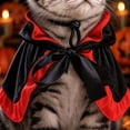 thumbnail image 3 of Pet Halloween Costumes Dogs Cats Halloween Witch Pet Costume Cape Hat Halloween Cloak Wizard Cats Cosplay Clothes Apparel for Small Dogs Cats Halloween Party Decorations, 3 of 6