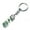 Light Green, variant on Glass Wish Bottle Keychain, Wish Drift Bottle w/ Dried Flower Pendant Charms Key Ring - Light Green