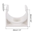 thumbnail image 2 of 20Pcs U-type Tube Pipe Fitting Clamps Clips Connectors Inner 25mm White Snap Connection for Hose Electrical Conduit Home Furnishing, 2 of 6
