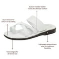 thumbnail image 4 of The Good Shepherd - Leather Toe Loop Slide | White, 4 of 5