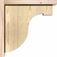 thumbnail image 3 of 6"W x 14"D x 14"H Del Monte Rough Sawn Corbel w/Backplate, Douglas Fir, 3 of 9