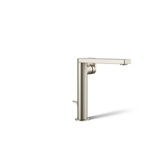 Kohler 73168-4-BN Tall Single-Handle Bathroom Sink Faucet, 1.2 GPM - Vibrant Brushed Nickel