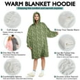 thumbnail image 5 of Wearable Oversized Blanket,Green Bigfoot and Tree Pattern Wearable Blanket Hoodie for Adults,Cozy Hooded Blankets with Super Pockets,Super Warm Fuzzy Pullover for Women & Men, 5 of 6