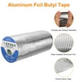 thumbnail image 3 of REGALWOVEN Aluminum Foil Butyl Tape Butyl Waterproof Sealing Tape Silver Tone 33ft x 12" x 0.05", 3 of 7