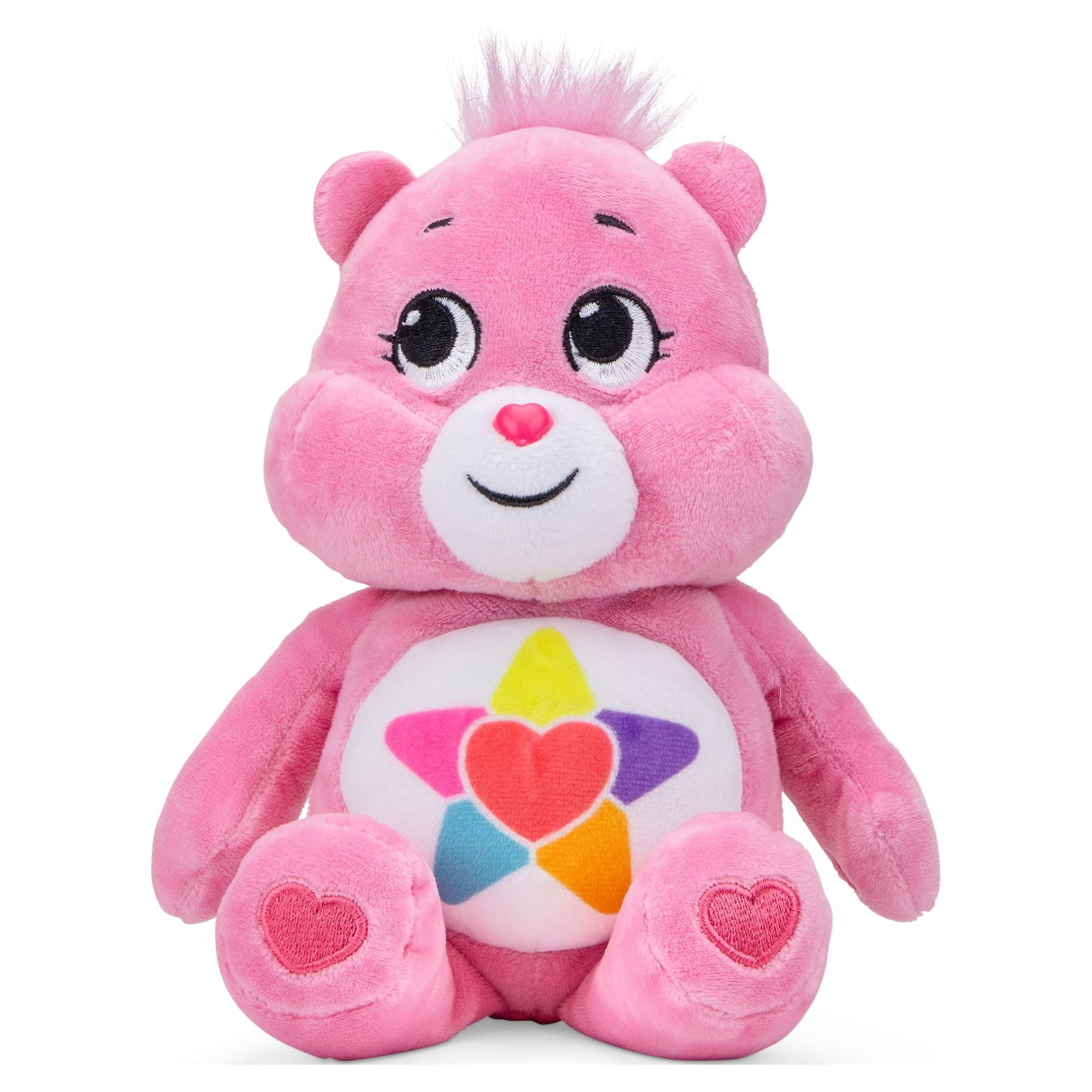 Care Bears Rainbow Heart Stuffed Animals Toys, 9