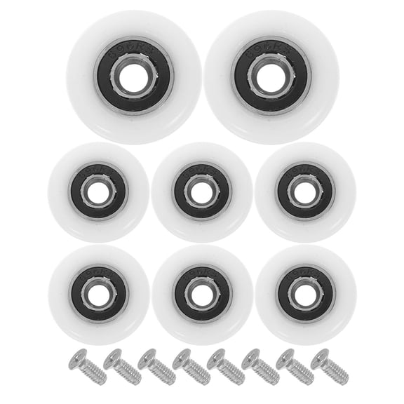PENIKOKO 8-Piece Sliding Door Wheel Set Replacement for Shower Room Hardware with Easy Installation and Design