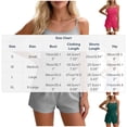 thumbnail image 3 of Camisole Shorts Pajamas Sets for Women Summer Sexy Sleeveless Sleepwear 2 Piece Pjs Matching Lounge Set, 3 of 5
