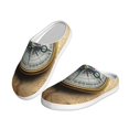 thumbnail image 2 of Lsque Magnetic Old Compass On World Map Pattern Womens Comfort Cotton on Scuff With Memory Foam and Anti-skid Sole Slipper-39/40, 2 of 7