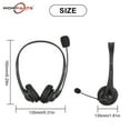 thumbnail image 3 of HLONK USB Headset with Microphone Noise Cancelling  Stereo Computer Headphones with Boom Mic & Volume Controls  Wired Over Ear Headphone for PC  Laptop  Call Center  Business  Office  Sky, 3 of 9