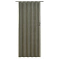 thumbnail image 3 of Spectrum Elite 48 in. x 80 in. Vinyl Accordion Folding Closet Door, Retractable Room Divider, Trim to Fit, Reversible, Grey Linen, 3 of 5