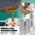 thumbnail image 3 of ZOUBAOQ Stainless Steel Household Oil Filter Large Capacity Storage Can Cooking Oil Tools Strainer Filter Containe Tank Lard Pot C1L4, 3 of 8