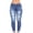 *Navy, variant on Women's High Waist Ripped Skinny Jeans,Distressed Stretch Denim Pants Black,Women's Plus XL