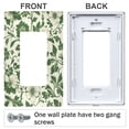 thumbnail image 3 of Yayeee Rocker Switch Wall Plate 1-Gang 4.6"x2.9" Home Decorative Outlet Cover, Green Floral, 3 of 6