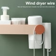 thumbnail image 5 of Dengjunhu Ergonomic Design Hair Dryer Holder Scratch Resistant Plastic Strong Load-bearing 2-in-1 Hair Dryer Organizer Household Supplies, 5 of 8