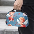 thumbnail image 2 of Cupid Digital Bag Oxford Cloth Waterproof Travel Organizer Charger Pouch Cell Phone Charger Station Computer Cord Organizer 5.9x9.44x3.14 in, 2 of 6