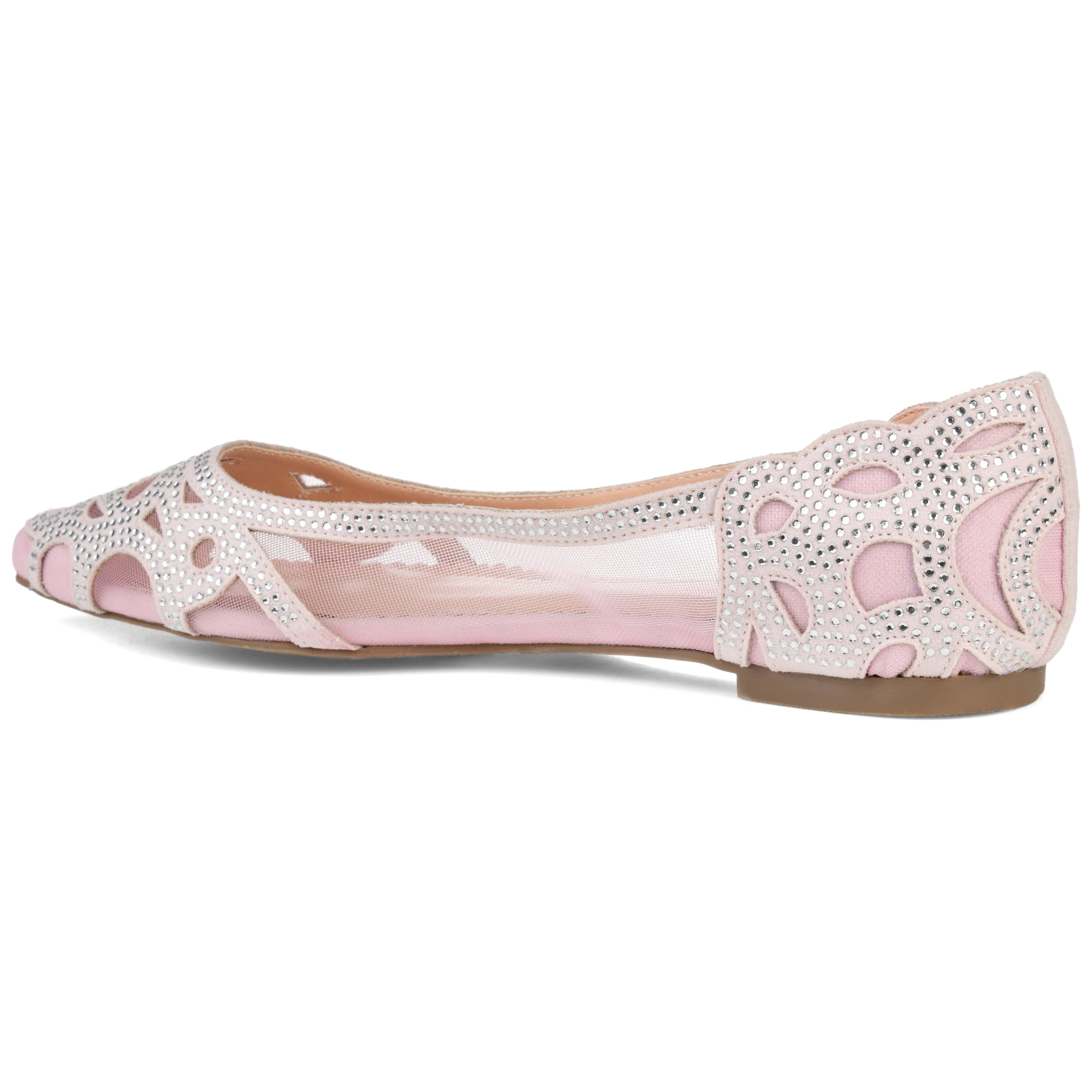 Journee Womens Batavia Slip On Pointed Toe Ballet Flats, Widths Available