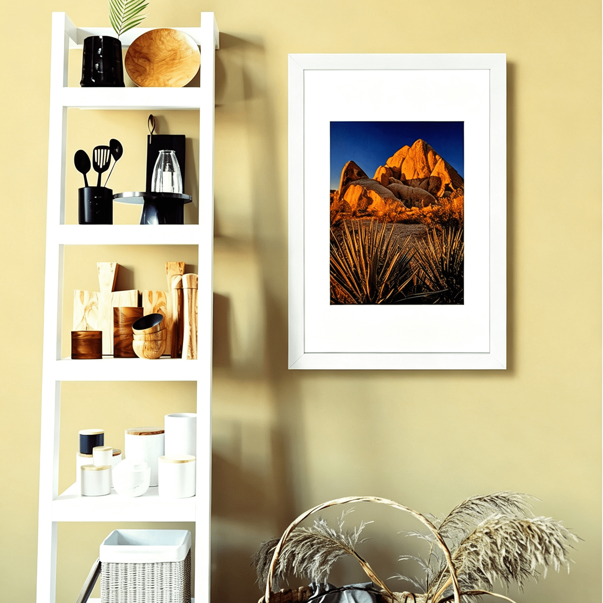 Picture Frame PVC White Frame 13.4W*3.1D*19.3H/7.48LB Wall Mount Display, Pack of 5
