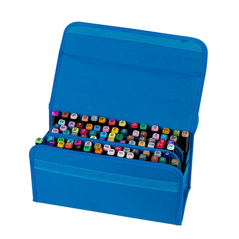 US Art Supply Artist Wood Pen, Marker Storage Box w/ Drawer Medium Tool Box  