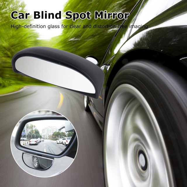 Punto Ciego Del Espejo Lateral Espejo retrovisor auxiliar para coche, espejo de estacionamiento, espejos laterales para punto ciego (negro)