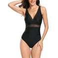 thumbnail image 4 of Gomelly Women Swimwear Floral Print Swim Bikini Sets Push Up Swimsuit Ladies Sexy Drifting Bathing Suits Sleeveless Swimming Suit Black XL, 4 of 6