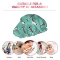 thumbnail image 6 of Kdxio Great White Shark Print Shower Cap for Women,Elastic and Reusable,Double Waterproof Layers Bathing Hat, 6 of 6