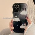 thumbnail image 3 of Funda Kawaii Sanrio Kuromi para Iphone 14 13 12 11 Pro Max Mini Xs Xr X 8 7 6S 6 Plus Apple Liquid Left Rope funda de dibujos animados regalo, 3 of 4