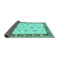 thumbnail image 2 of Ahgly Company Indoor Square Persian Turquoise Blue Traditional Area Rugs, 3' Square, 2 of 4