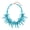 BN_0079_Blue, variant on Free-Spirited Acrylic Coral & Bead Necklace - Adjustable Bohemian Vacation Jewelry for Women