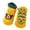 Yellow, variant on Gyujnb Rib Top Cartoon Animal Secure Grip Knit Soft Crew Socks (Baby),6-12 Months