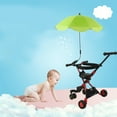 thumbnail image 3 of 14 Inch Baby  Parasol, Universal Baby Carriage Umbrella With Clamp, 360 Degree Adjustable  Protection Baby  Umbrella, Foldable Waterproof  Sun Shade, 3 of 8