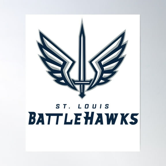 St. Louis Battlehawks Poster Wall Art, Modern Wall Decor, 8x12 UNFRAMED