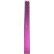 Westcott 12" Aluminum Ruler, Berry