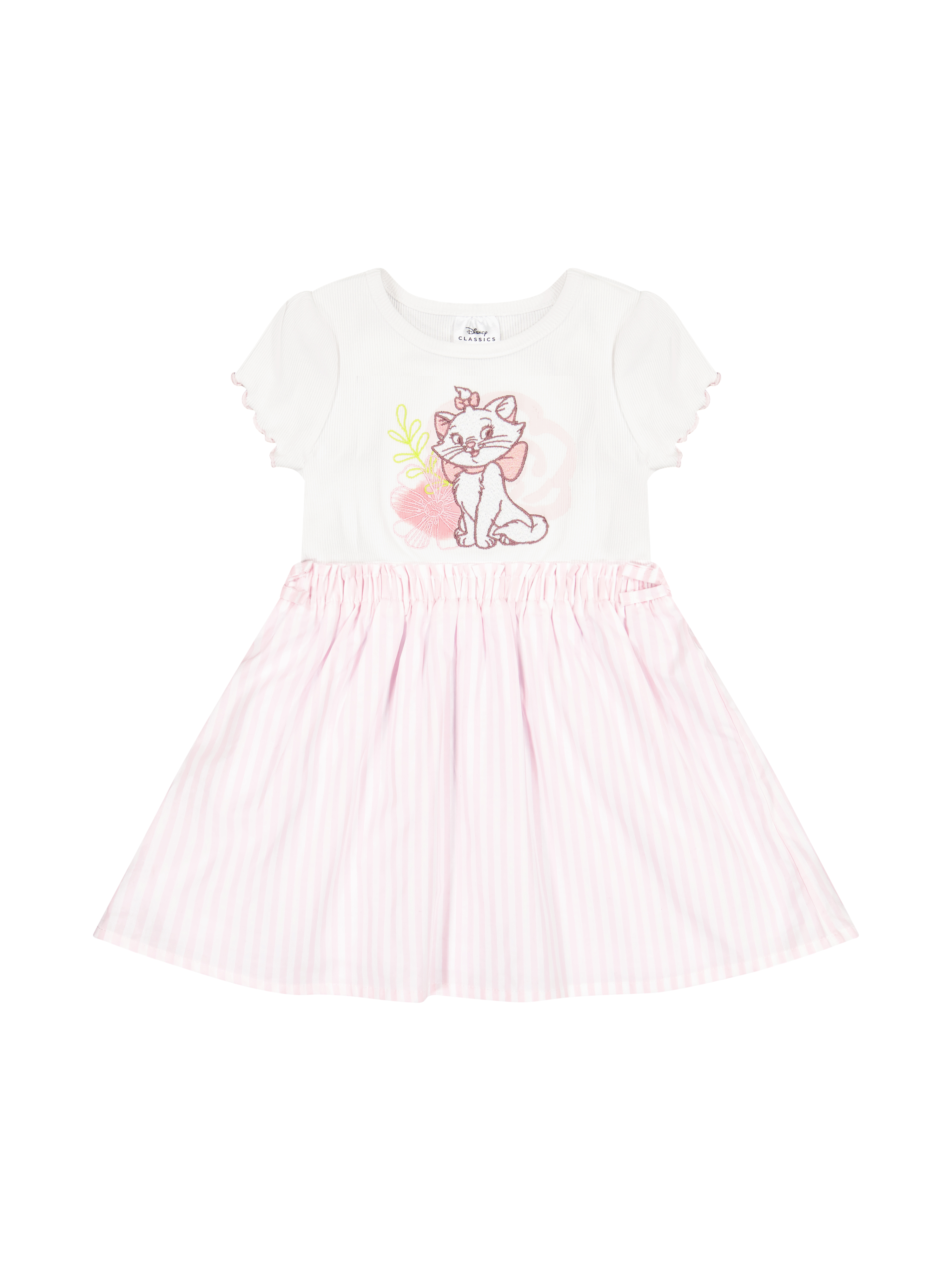 Marie The Aristocat Toddler Girls Woven Short Sleeve Dress, Sizes 12 Months-5T