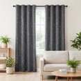 thumbnail image 3 of ZOPZO Blackout Curtains, Thermal Insulated,, Dark Gray, 52W x 95L Inch, Room Darkening Drapes Tree Branches Pattern for Bedroom Modern Home, 3 of 10