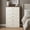 Ivory/Knotty Oak, variant on STYLIVIA 5-Drawer Dresser for Adults with Metal Handles, Ivory Knotty Oak, 31.3" W x 15.6" D x 47.2" H