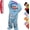 Blue, variant on Kintue Big Mouth Monster Pajamas Onesie, Funny Plush Halloween Costume for Adults, Matching Family Outfits for Couples and Family Groups
