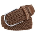 thumbnail image 3 of LELINTA Belt for Men Women, Mens Stretch Braided Web Belt Elastic for Casual Golf Hunting Pants Jeans, Brown, 3 of 6